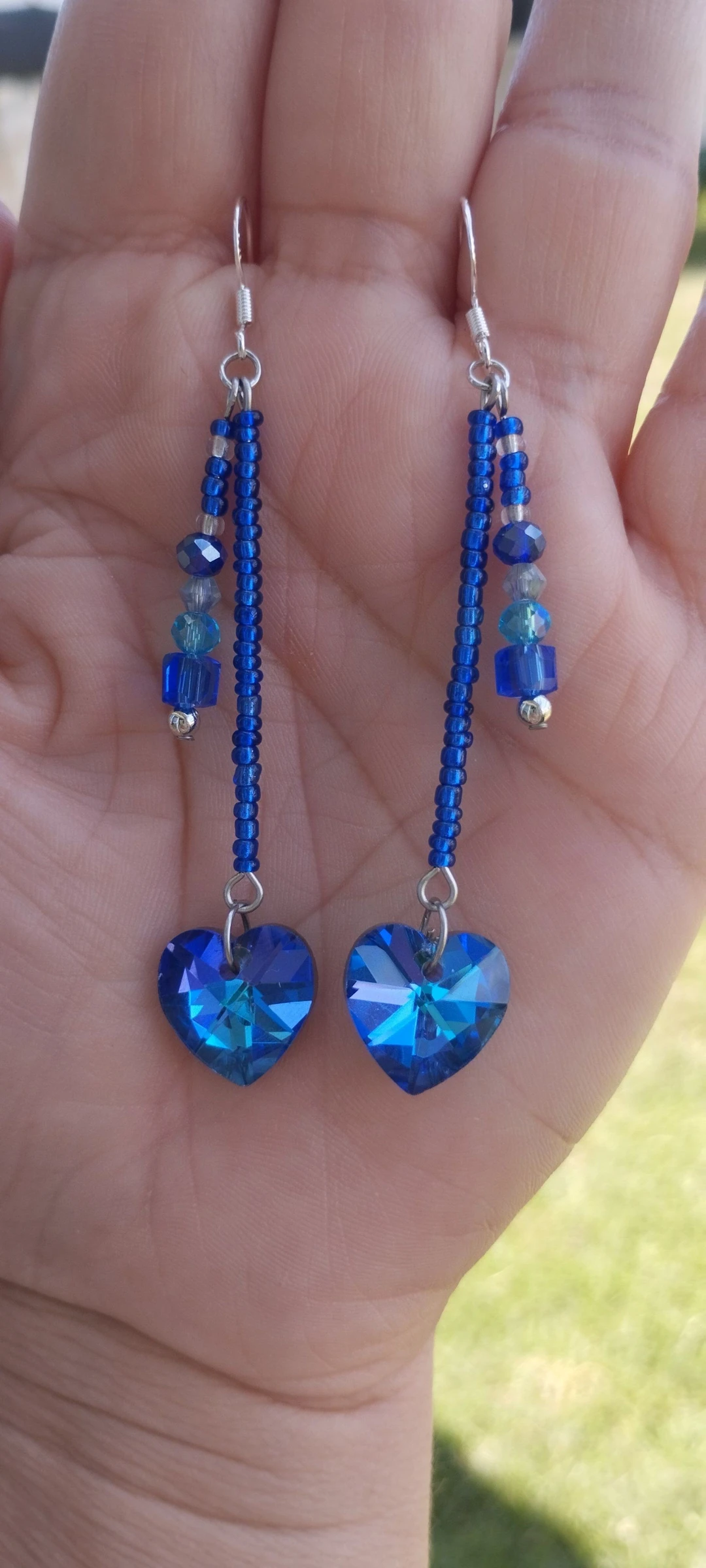 💙🌊💎Bellos Pendientes Artesanales Modelo Corazón de la Mar💎🌊💙 – photo 5